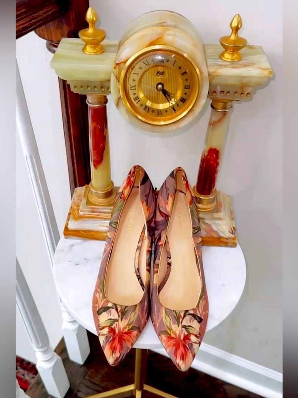 NINE WEST | “Forshow” (Y2K Line) Floral Print Tatiana Heels | Size 8! - Picture 3 of 8